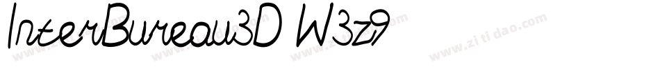 InterBureau3D-W3z9字体转换