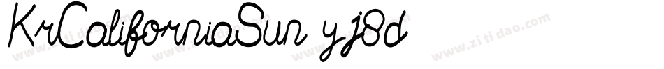 KrCaliforniaSun-yj8d字体转换 KrCaliforniaSun-yj8d字体转换