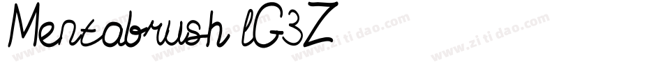 Mentabrush-lG3Z字体转换