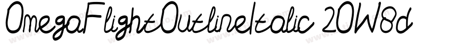 OmegaFlightOutlineItalic-2OW8d字体转换