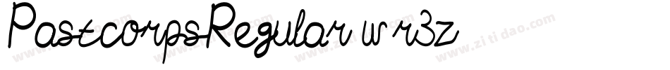 PastcorpsRegular-wr3z字体转换 PastcorpsRegular-wr3z字体转换