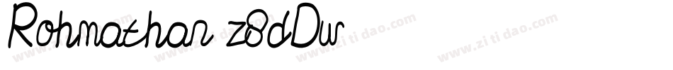 Rohmathan-z8dDw字体转换