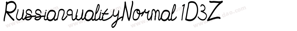 RussianqualityNormal-1D3Z字体转换