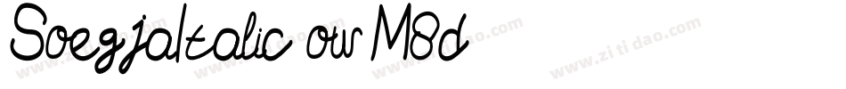 SoegjaItalic-owM8d字体转换