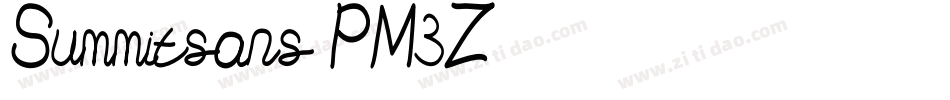 Summitsans-PM3Z字体转换