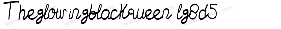 Theglowingblackqueen-lg8d5字体转换
