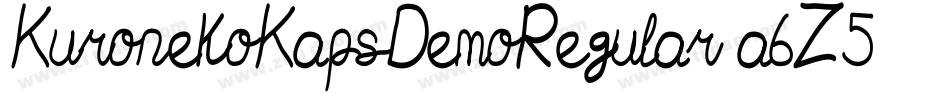 KuronekoKapsDemoRegular-a6Z5字体转换
