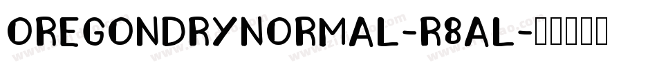 OregondryNormal-r8AL字体转换