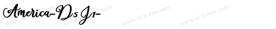 America-D5J1字体转换