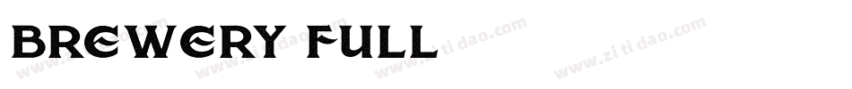 brewery-full字体转换
