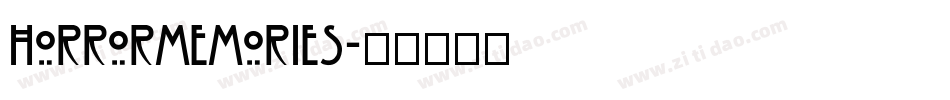 HORRORMEMORIES字体转换