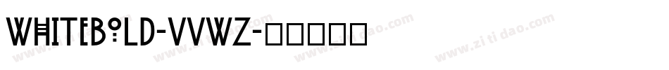 WhiteBold-VVwZ字体转换