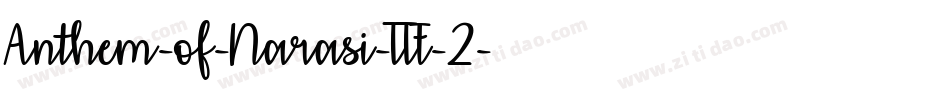 Anthem-of-Narasi-TTF-2字体转换