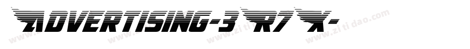 Advertising-3R7X字体转换
