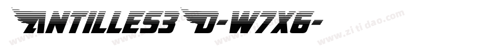 Antilles3D-w7x6字体转换
