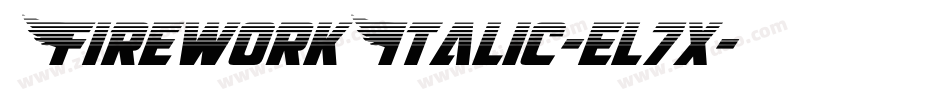 FireworkItalic-el7x字体转换