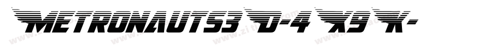 Metronauts3D-4X9K字体转换