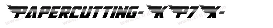 Papercutting-KP7X字体转换 Papercutting-KP7X字体转换
