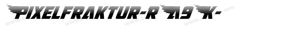 Pixelfraktur-rA9K字体转换
