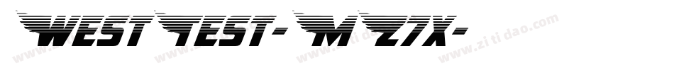 WestTest-MZ7x字体转换