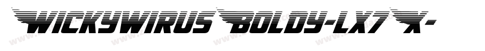 WickywirusBoldy-lx7X字体转换