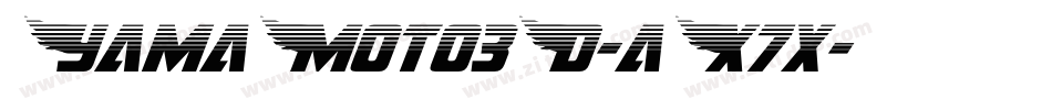 YamaMoto3D-aX7x字体转换 YamaMoto3D-aX7x字体转换