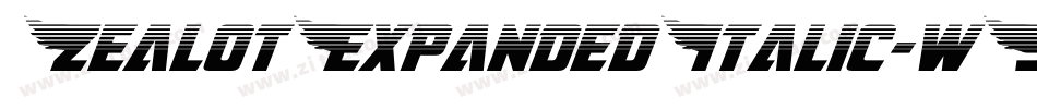 ZealotExpandedItalic-wY7x字体转换