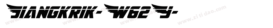 Jiangkrik-W62Y字体转换