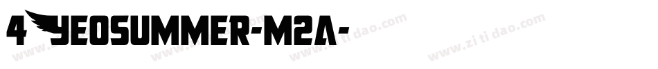 4Yeosummer-m2a字体转换