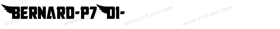 Bernard-p7D1字体转换 Bernard-p7D1字体转换