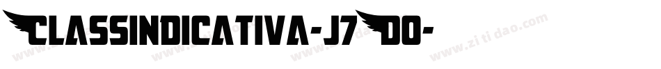 Classindicativa-j7D0字体转换