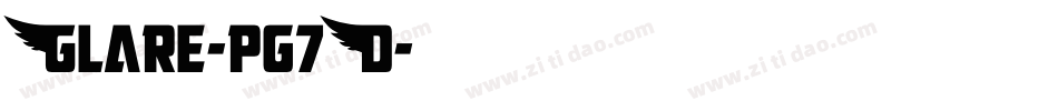 Glare-pg7D字体转换