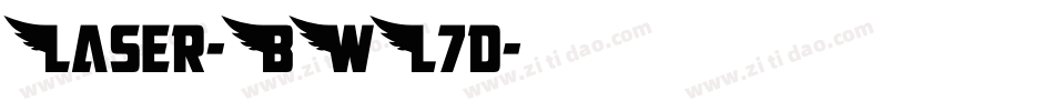 Laser-BWL7d字体转换 Laser-BWL7d字体转换