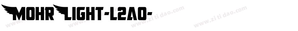 MohrLight-l2a0字体转换