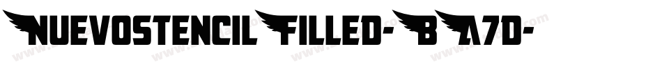 NuevostencilFilled-BA7d字体转换