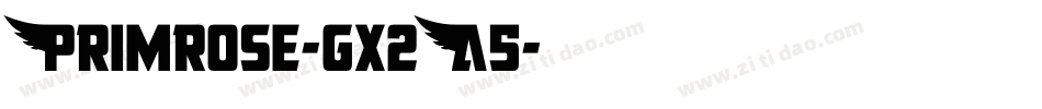Primrose-gx2A5字体转换