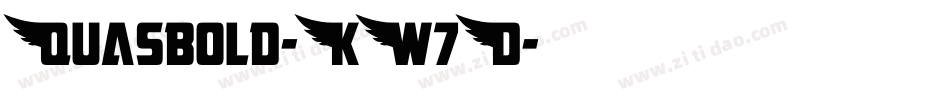 Quasbold-KW7D字体转换