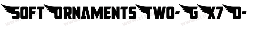 SoftOrnamentsTwo-GX7D字体转换 SoftOrnamentsTwo-GX7D字体转换