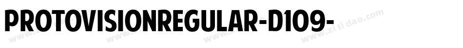 ProtovisionRegular-D109字体转换