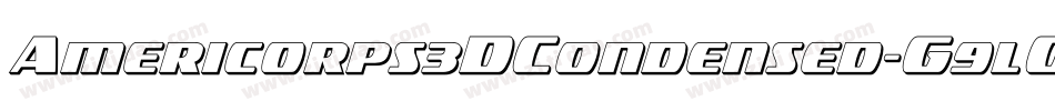 Americorps3DCondensed-G9lO字体转换