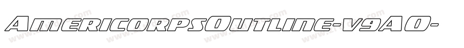 AmericorpsOutline-v9AO字体转换