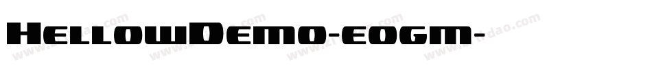 HellowDemo-e0gm字体转换