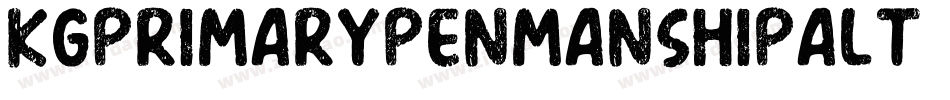 KgPrimaryPenmanshipAlt-e4BB字体转换