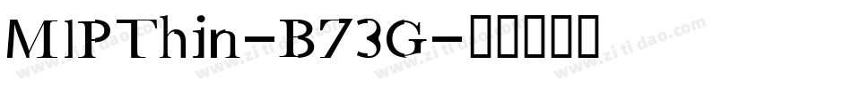 M1PThin-B73G字体转换