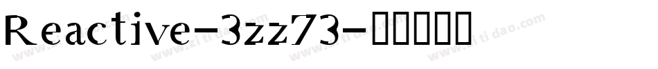 Reactive-3zz73字体转换