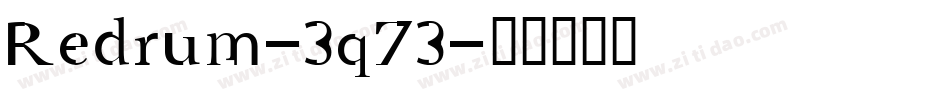 Redrum-3q73字体转换
