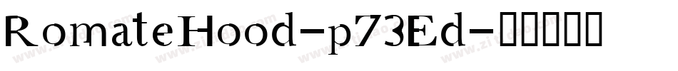RomateHood-p73Ed字体转换
