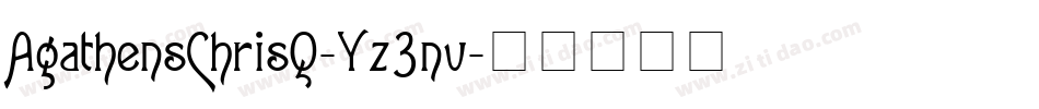 AgathensChrisQ-Yz3nv字体转换