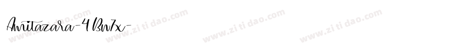 Amitazara-4Bn7x字体转换