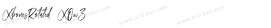 XbonesRotated2-XOwZ字体转换